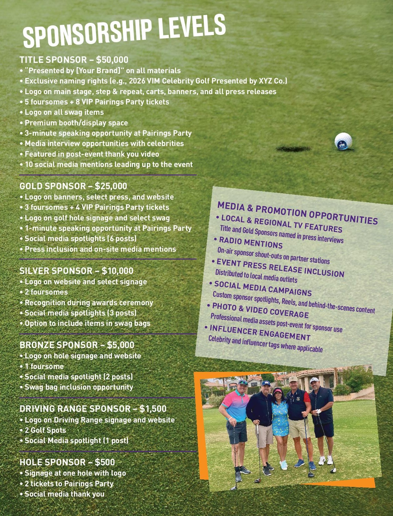 2026 Sponsorship Opportunities